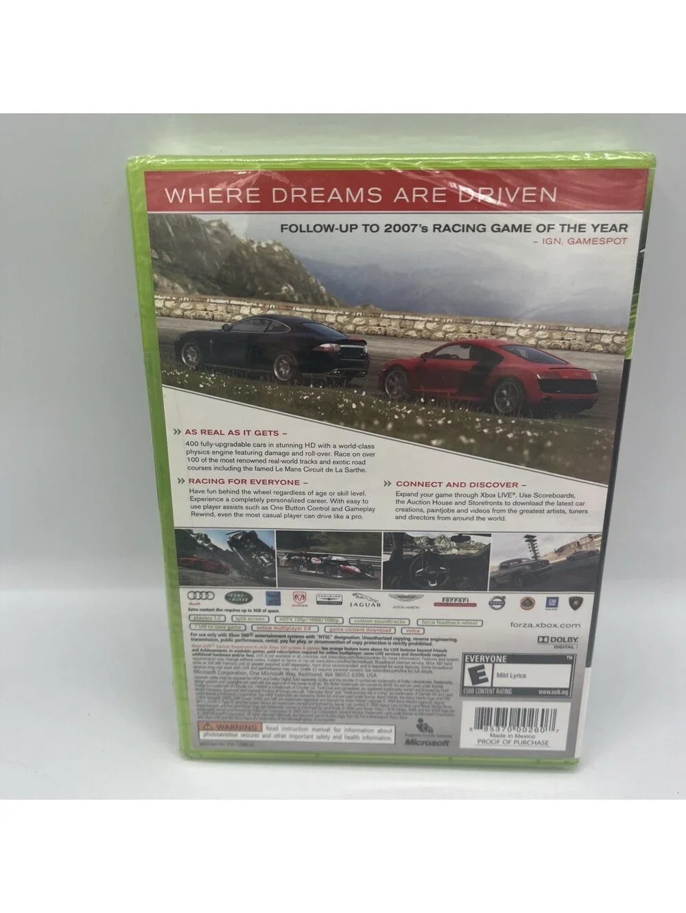 Forza Motorsport 3 (Microsoft Xbox 360, 2009) Walmart Exclusive Brand New Sealed